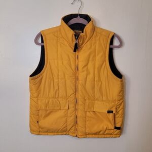 Abercrombie And Fitch Men's Yellow Quilted Vest Size XS